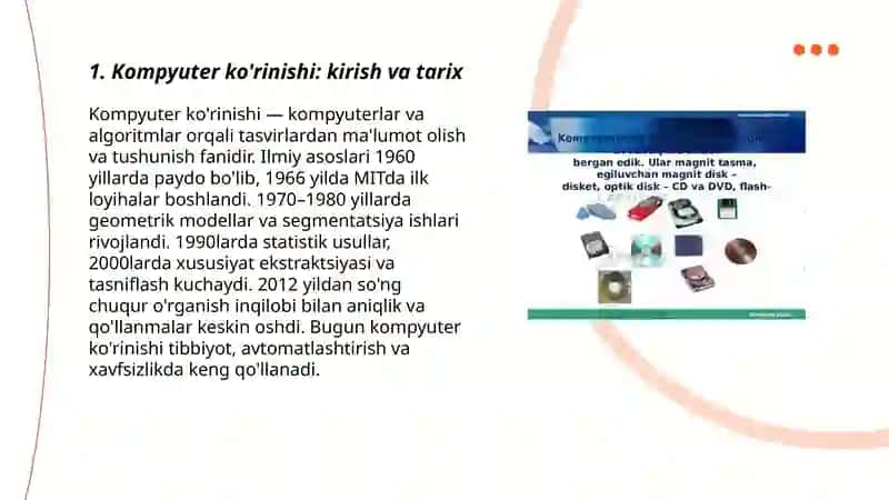 Kompyuter ko'rinishi va tasvirlarni qayta ISHLASH 3