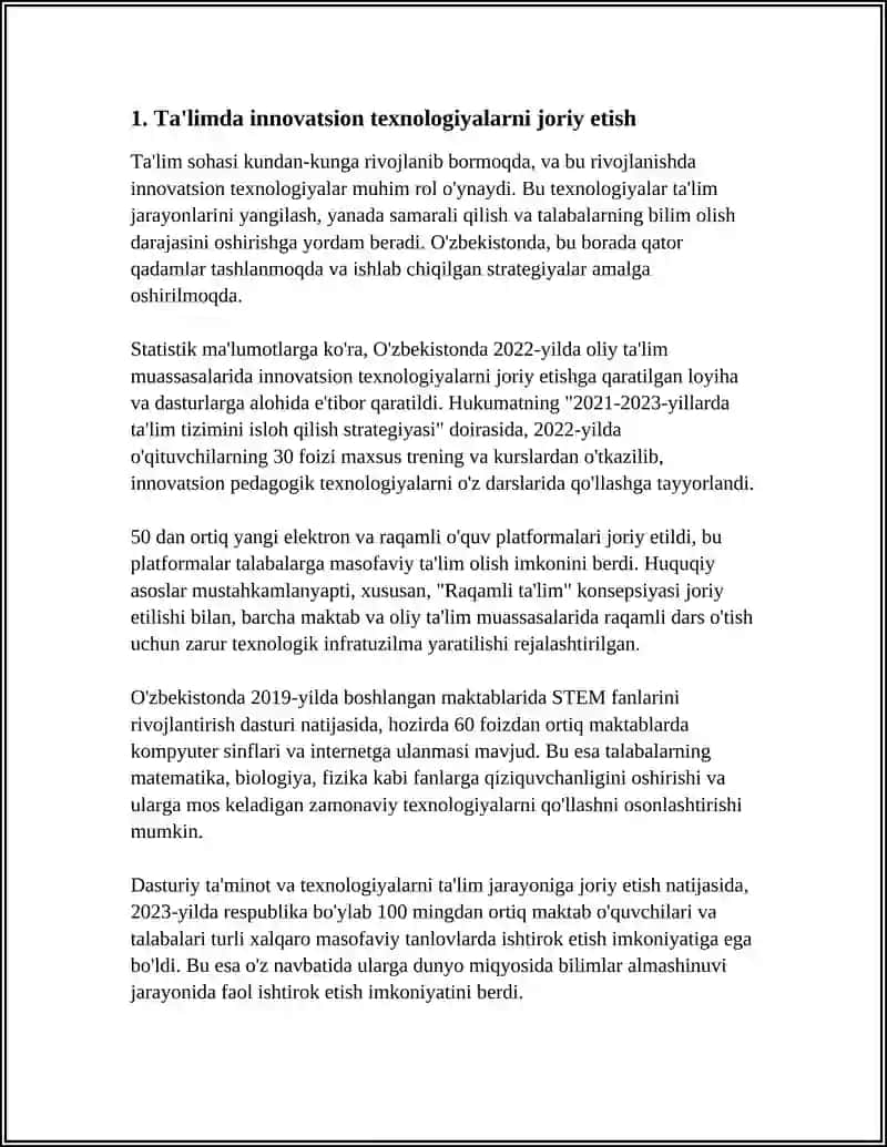 Innovatsion texnologiyalar va ta'lim 3