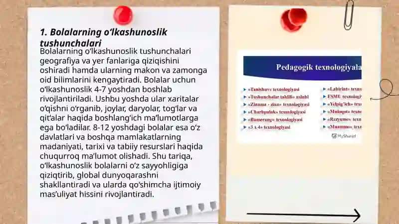 Bolalarning oʻlkashunoslik tasavvurlarini shakllantirishdatirishda sayr va ularni tashkil metodikasi 3