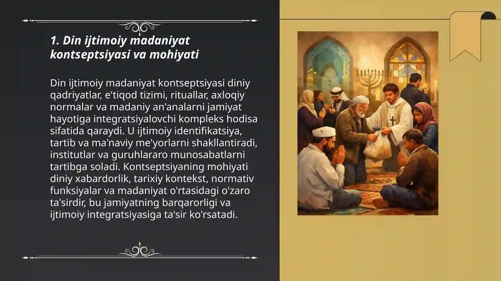 Din ijtimoiy madaniyat hodisa sifatida uning ahamiyati 3
