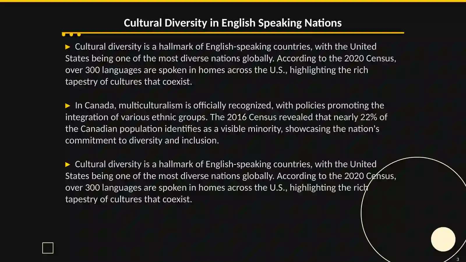 Modern life in English speaking countries 3