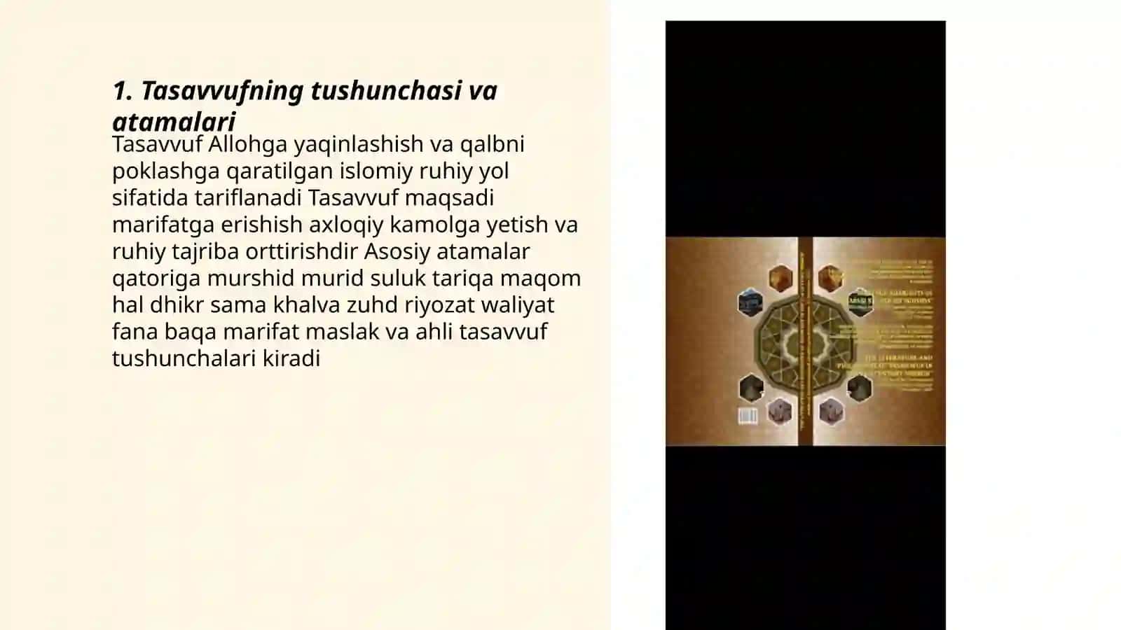 Tasavvufning tushunchasi va atamalari 3