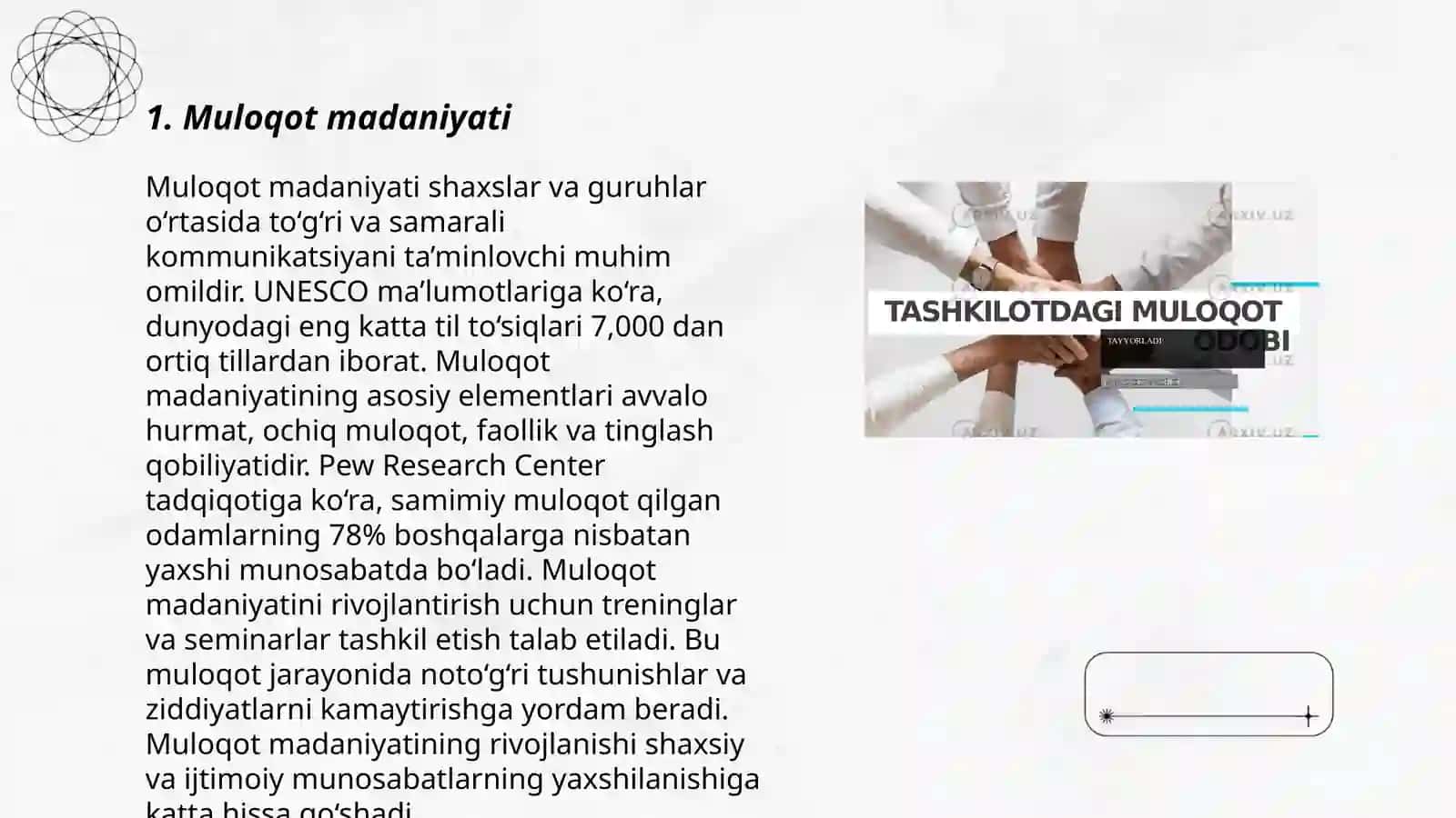 Muloqot 3