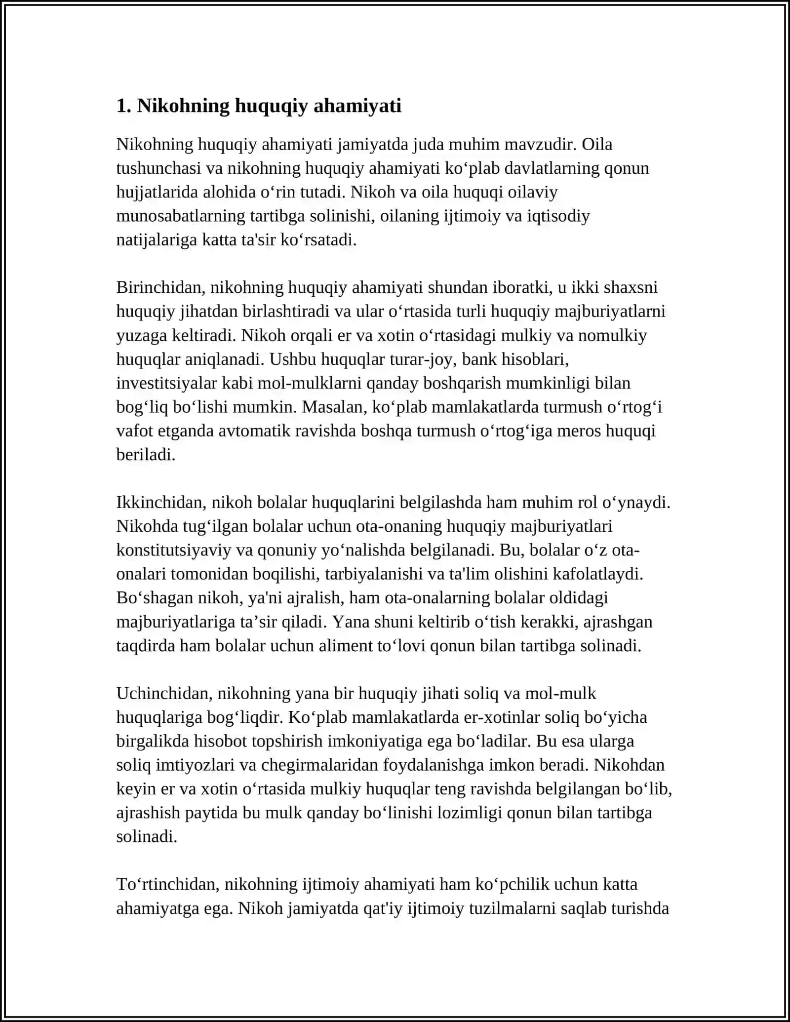 ISLOM DINIDA NIKOH VA OILAVIY MUNOSABATLAR HUQUQ VA MAJBURIYATLARI 3