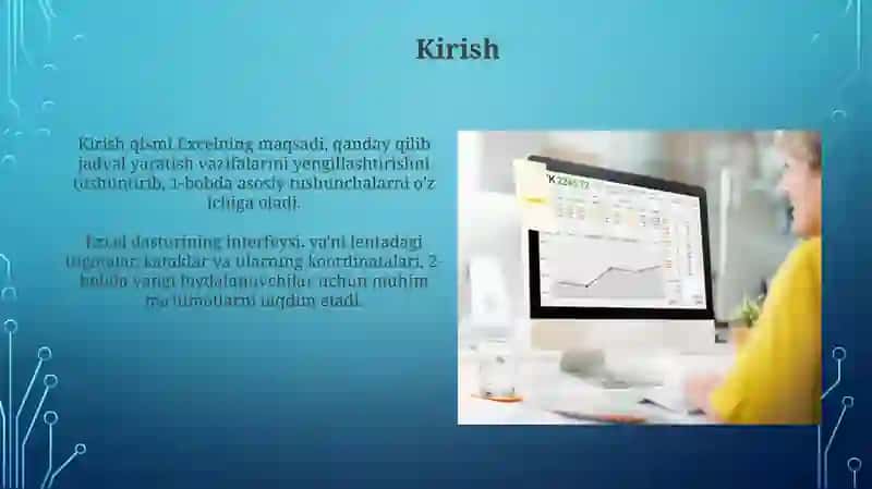 MS Exselda oddiy jadvallarni yaratish 3