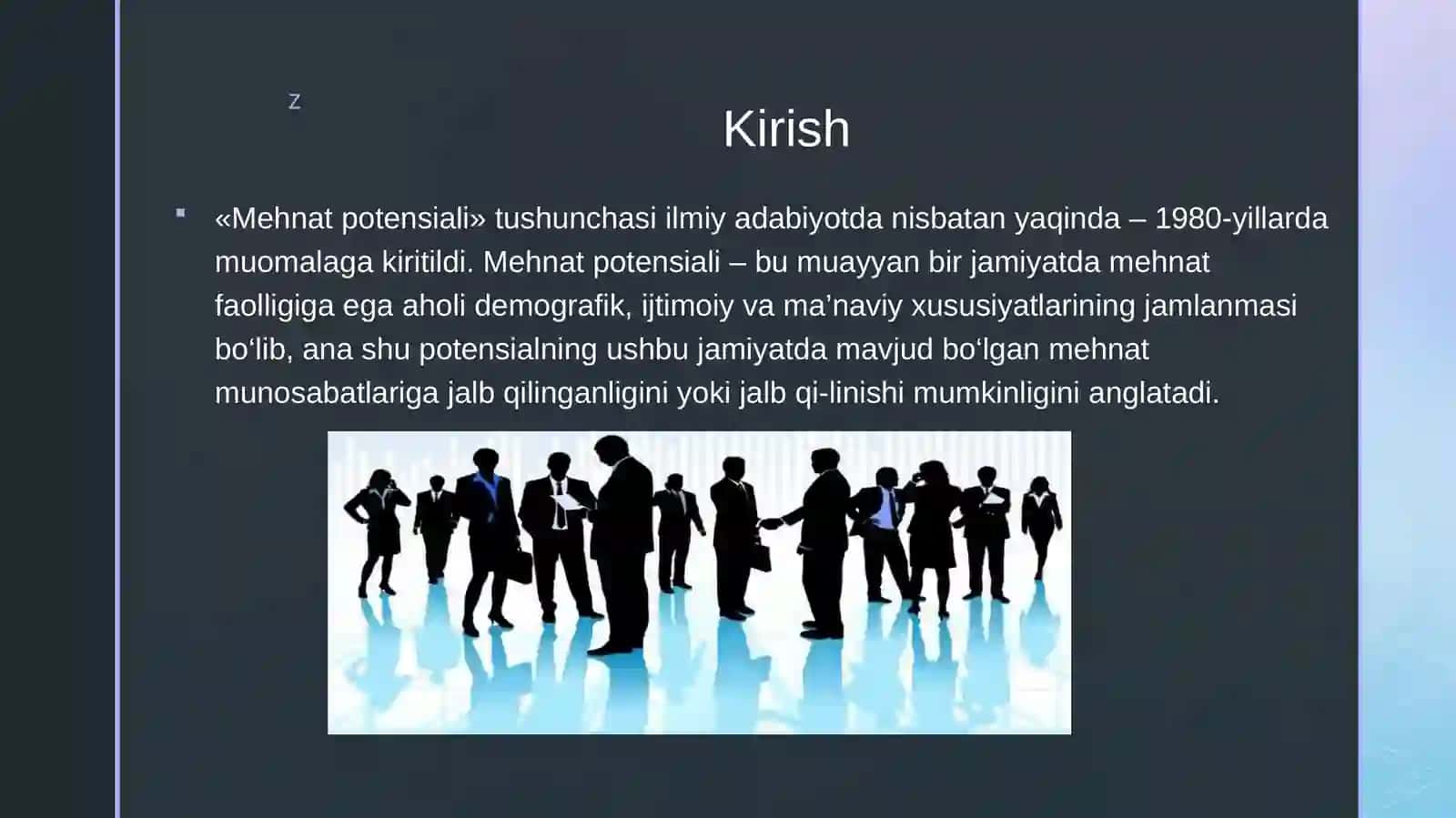 Mehnat potensiali» tushunchasi va uning nazariyasi 3