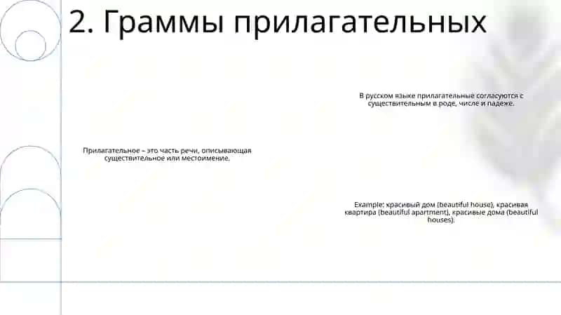 Имя Прилагательное 3