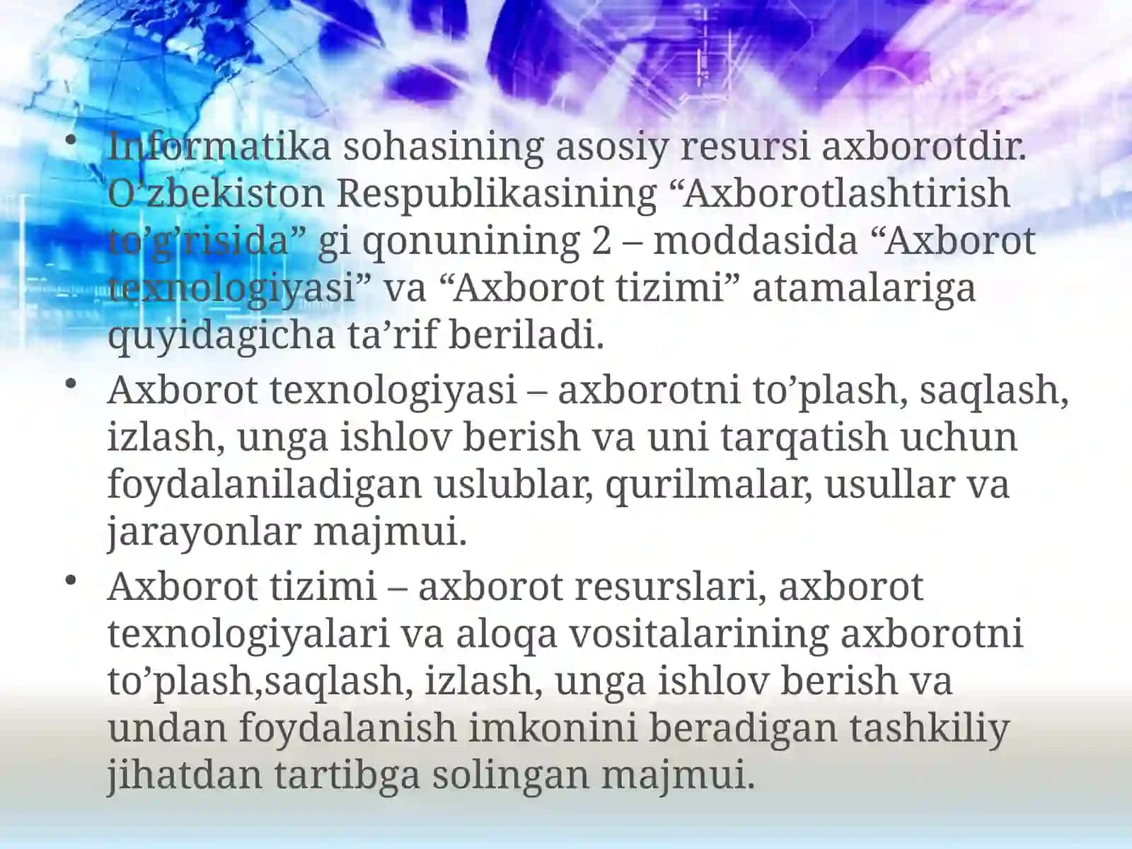 Mintaqaviy tarmoqlar 3