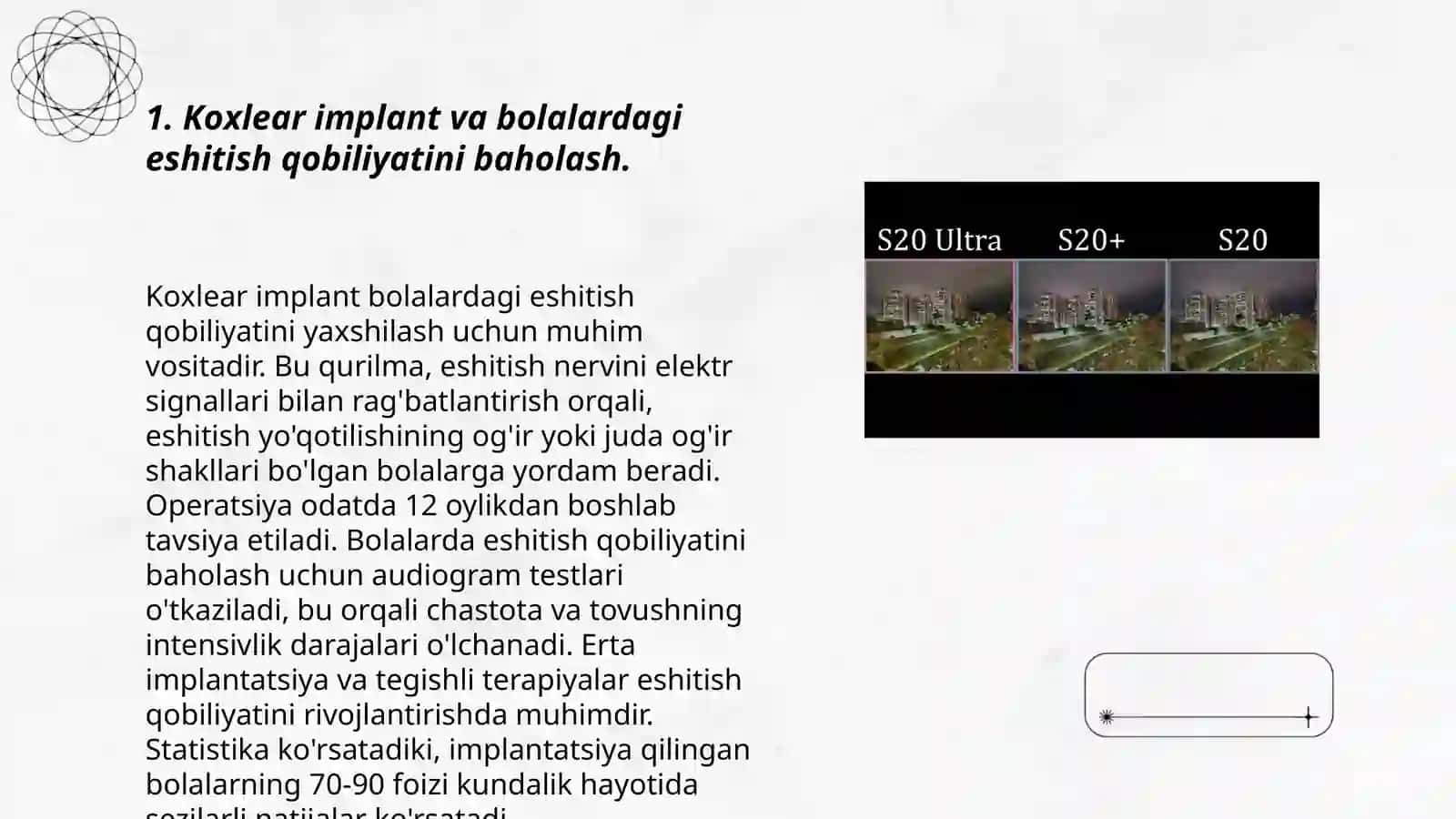Koxlear implantli bolalar eshituv nutqiy idroki xamda nutqiy rivojlanish darajasini aniqlash uchun uyinlar 3