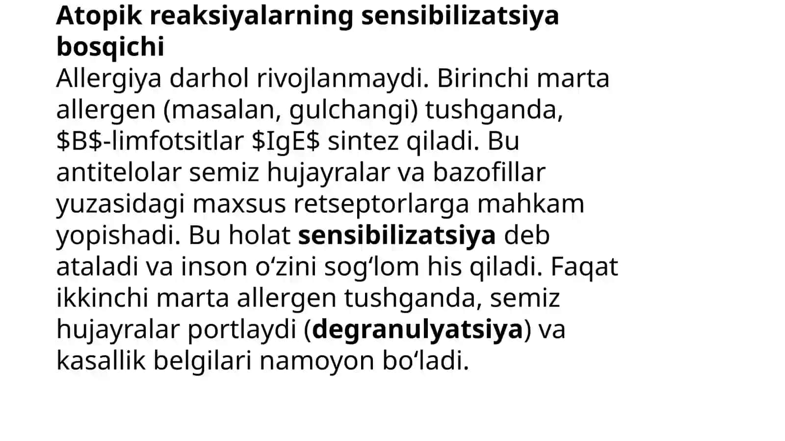 Autoimmun allergik kasalliklar kelib chiqishi, kechishi, diagnostikasi 3
