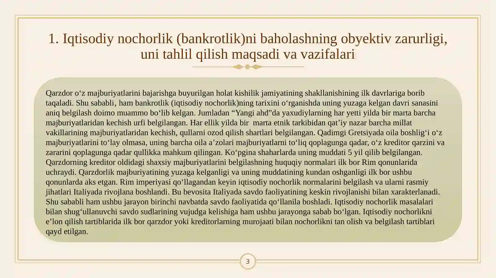 Korxonalar bankrotligini baholash 3