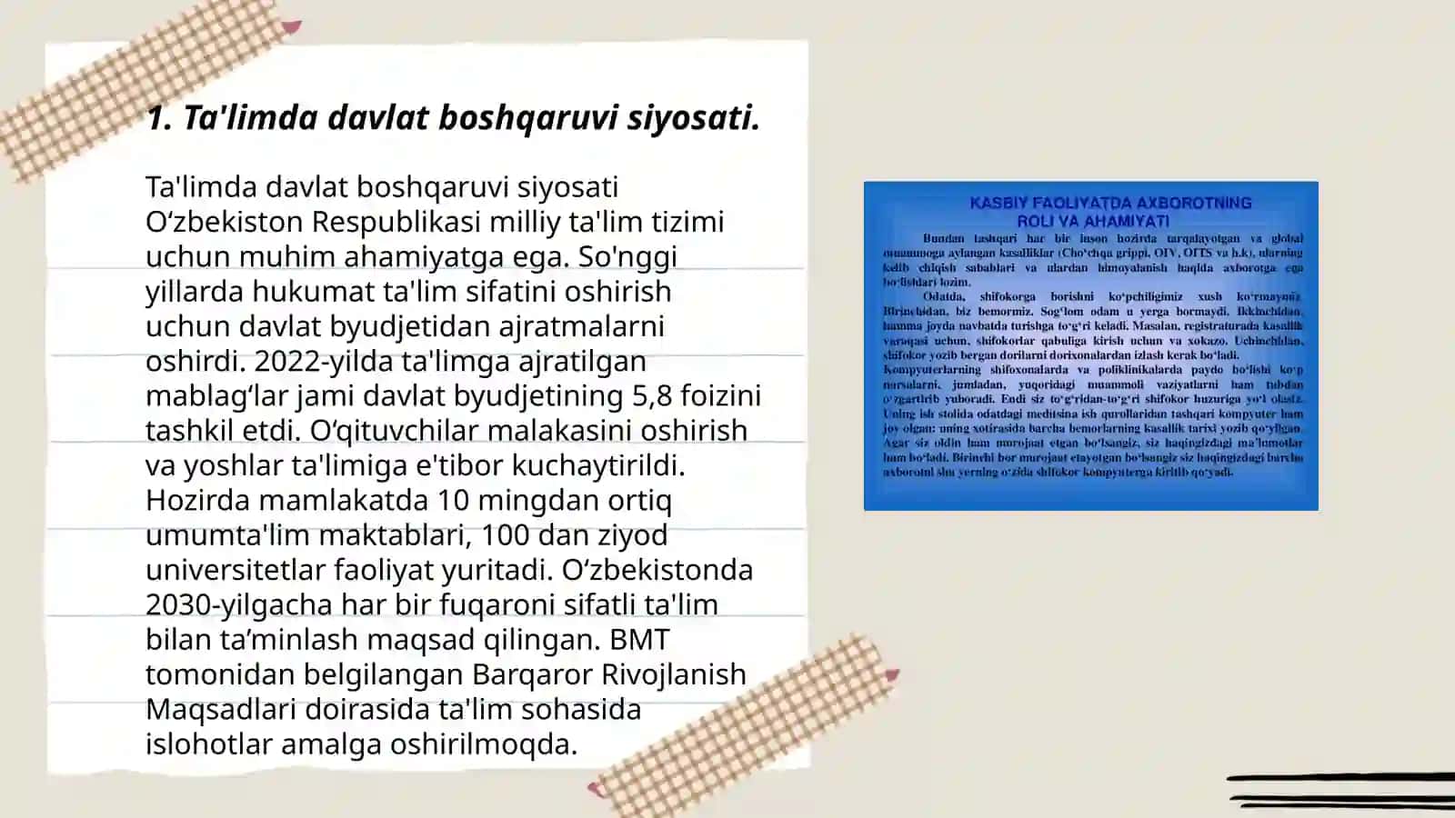 Davlat boshqaruvi siyosati ta'lim sohasida 3
