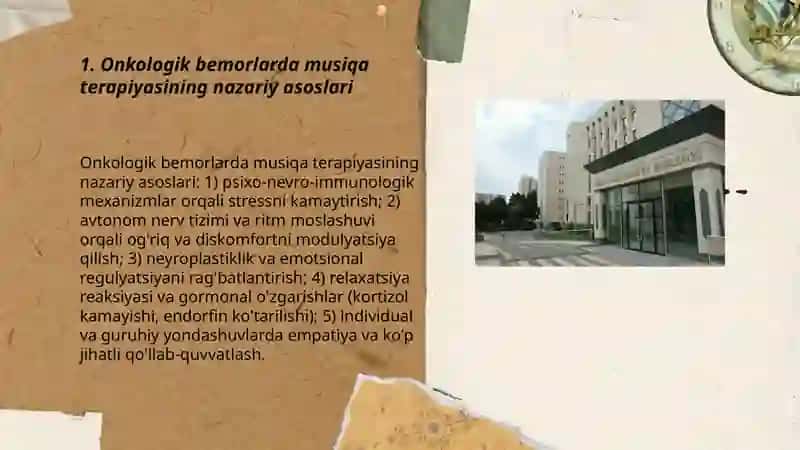 Onkologik bemorlarda musiqa terapiyasi amaliyoti 3