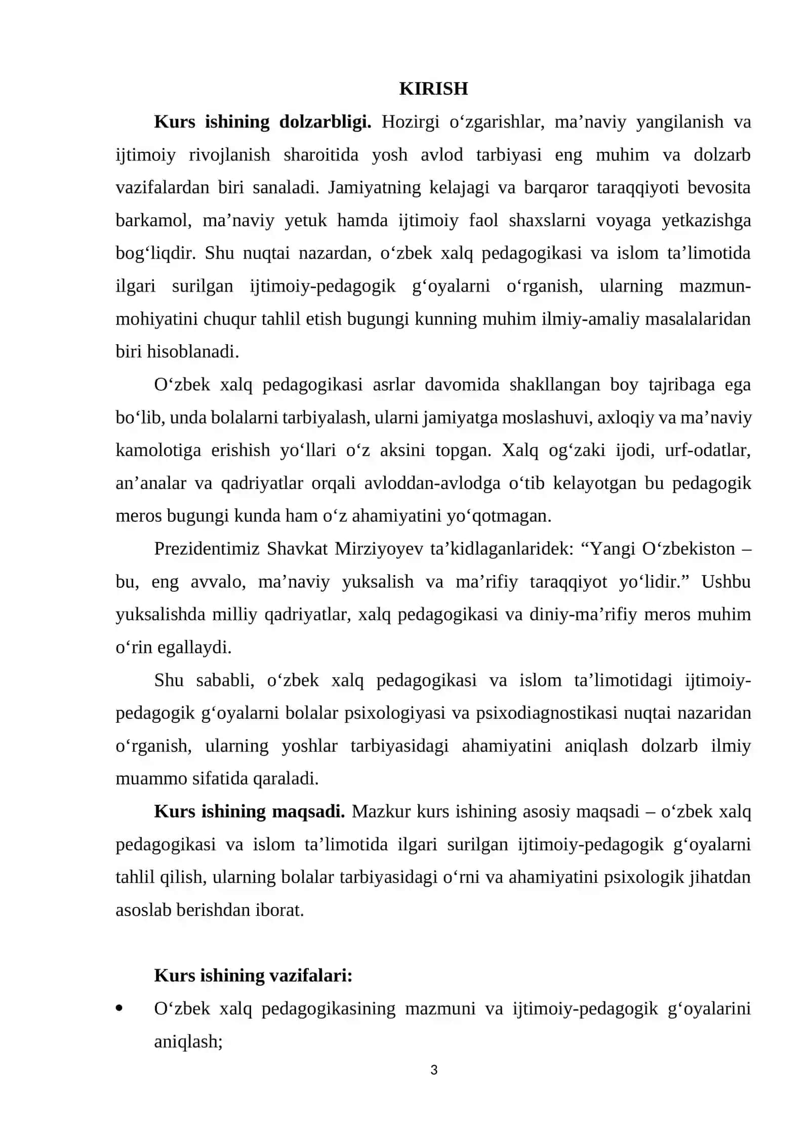 O‘zbek xalq pedagogikasi va islom ta’limotida ijtimoiy-pedagogik g‘oyalar 3