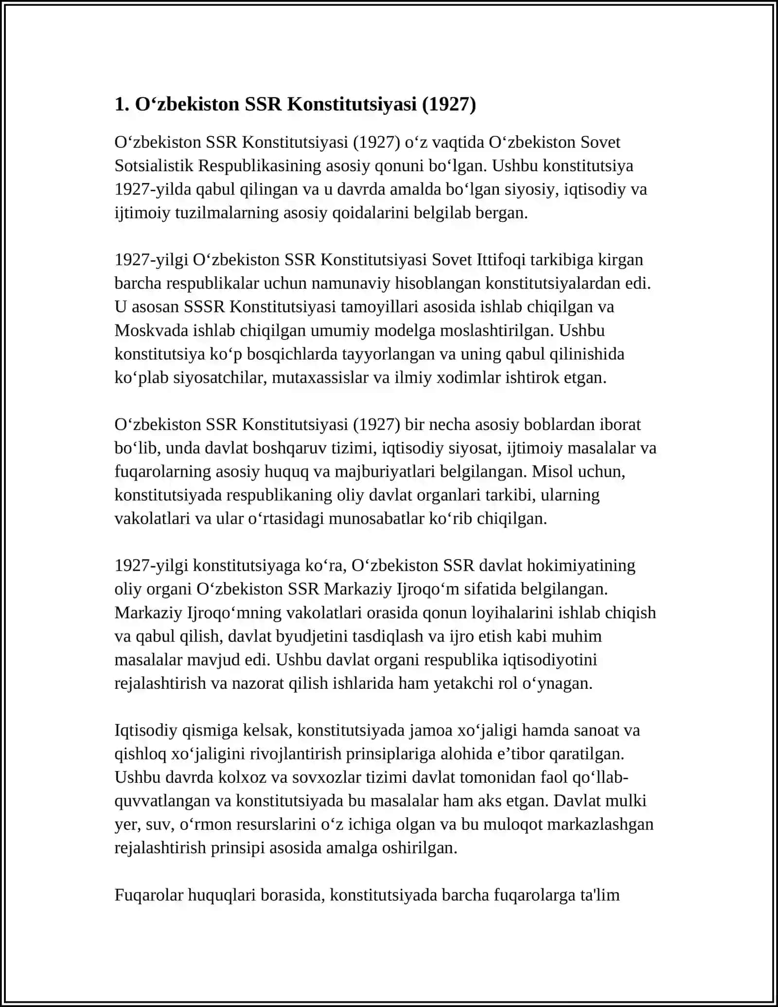 O'ZBEKISTON KONSTITUTSIYAVIY TARAQQIYOTINING ASOSIY BOSQICHLARI 3