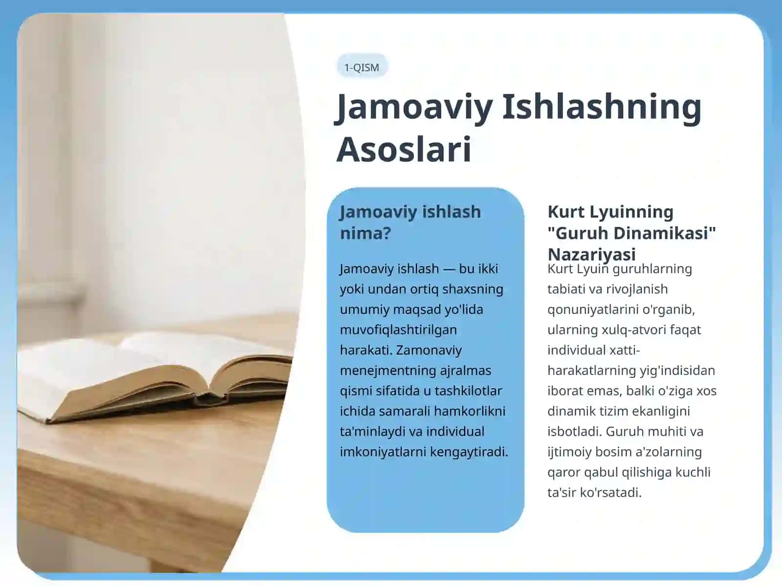 Guruhlarda Jamoaviy Ishlash: Samarasini Oshirish Texnikalari va Ahamiyati 3