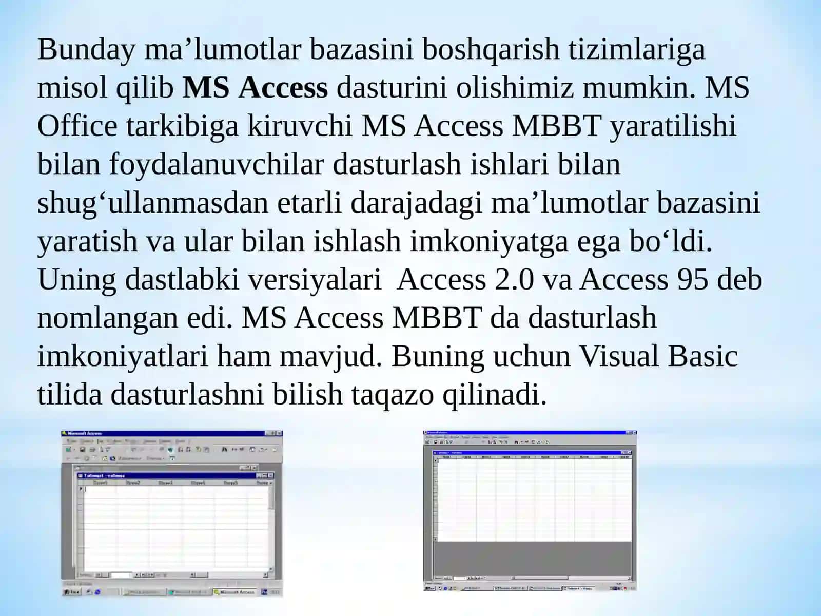 6-Ma'ruza: Ma'lumotlar bazalari va BigData texnologiyalari 3