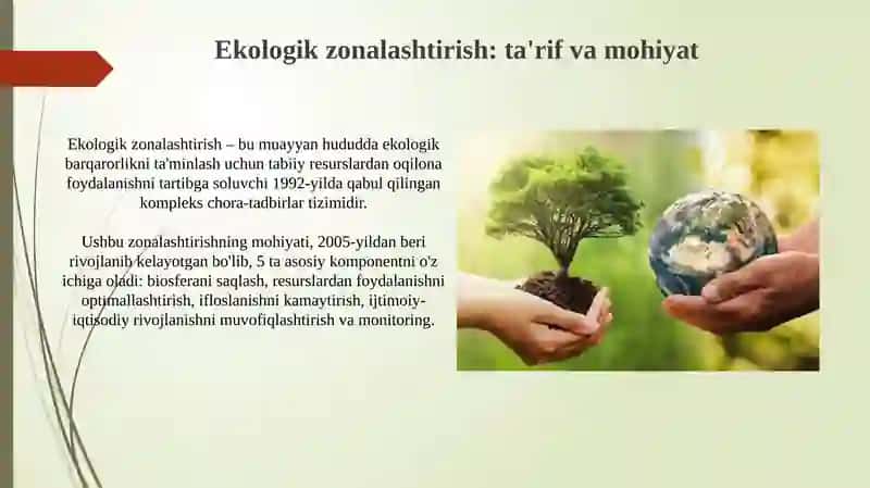 Ekologik zonalashtirishning kelib chiqishi Rivojlanish bosqichlari va an’analari 3