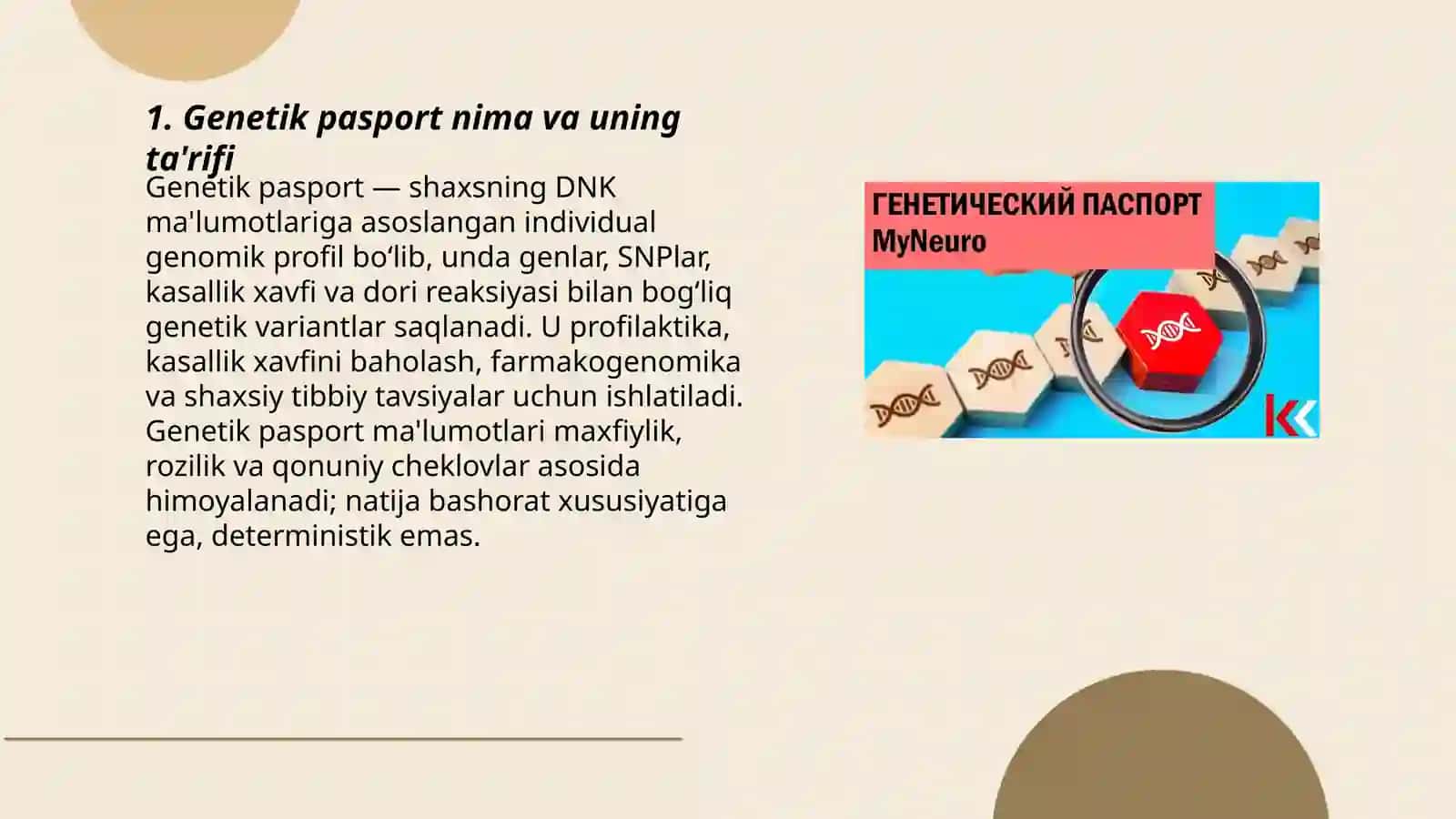 Genetik pasport 3