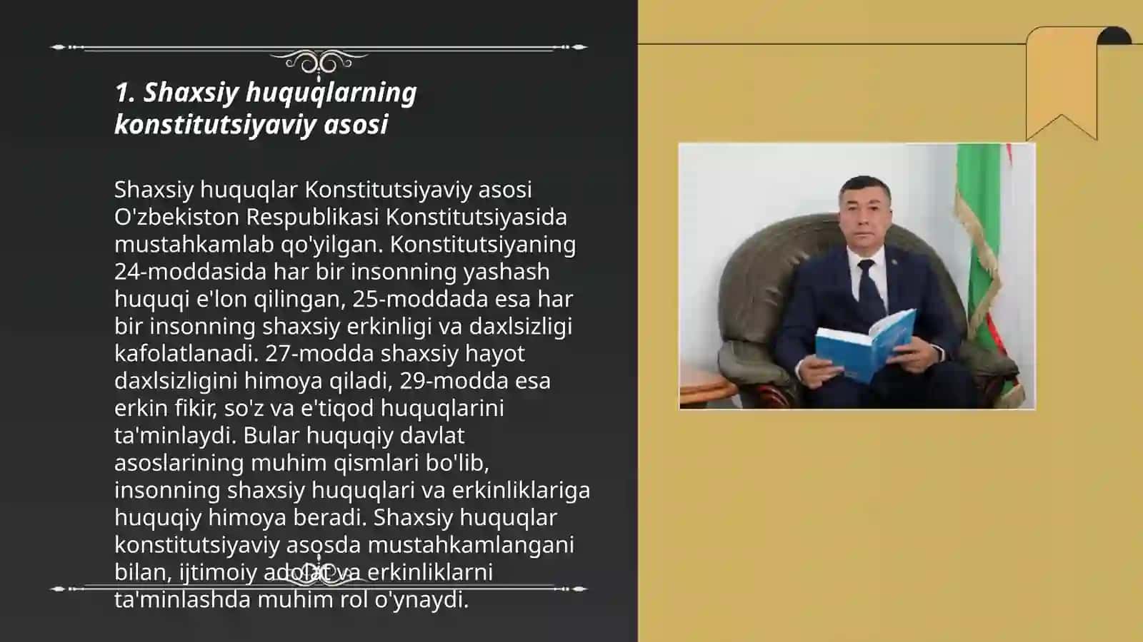 Shaxsiy huquq va erkinliklari 3