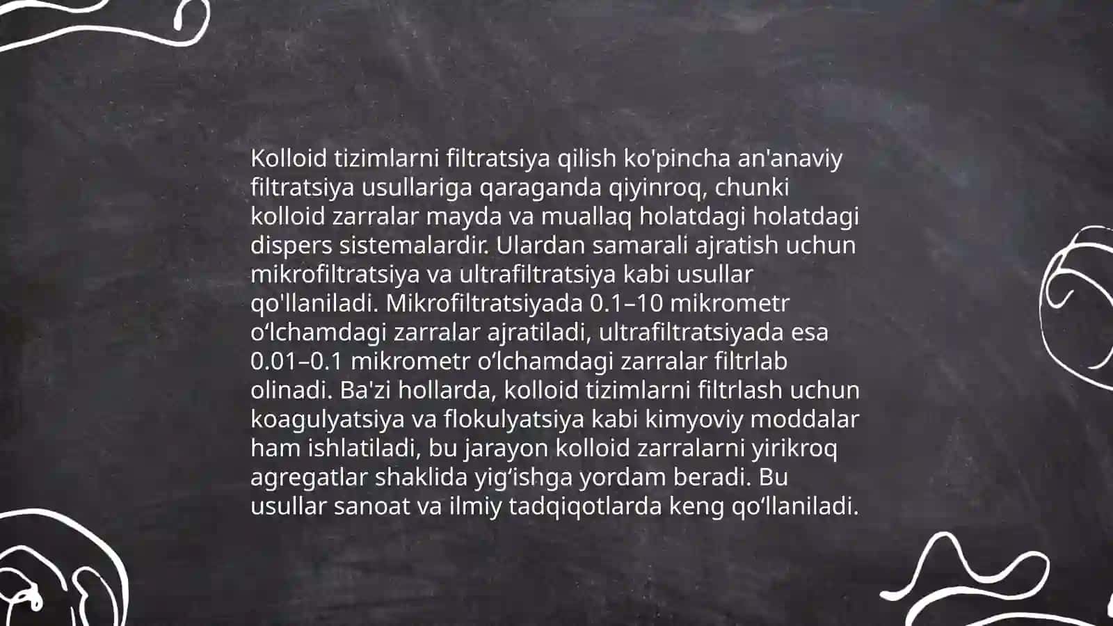Kolloid sistemalarni tozalash usullari 3