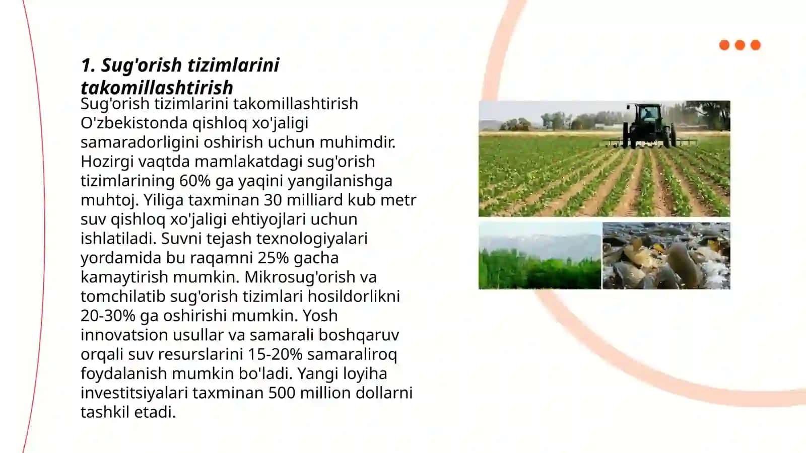 Sug'orish tizimlarini takomillashtirish 3