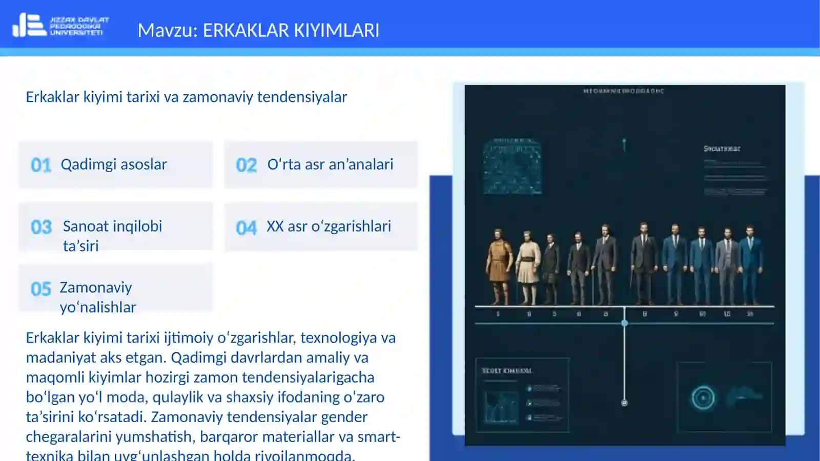 ERKAKLAR KIYIMI TARIXI VA ZAMONAVIY TENDENSIYALAR 3
