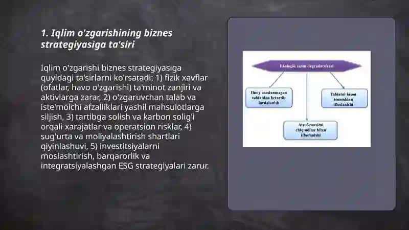 Biznesga ekalogik omillarning ta'siri 3