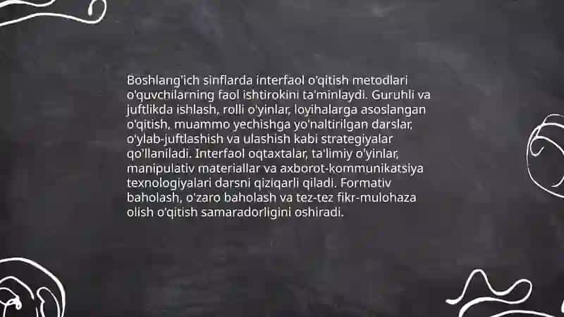 Boshlang'ich sinflarda ta'lim metodlari va vositalari 3