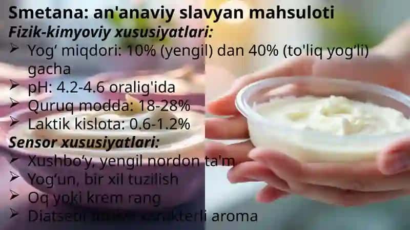 SmetanavaYogurtIshlabChiqarishdaMikroorganizmlarRo'li 3