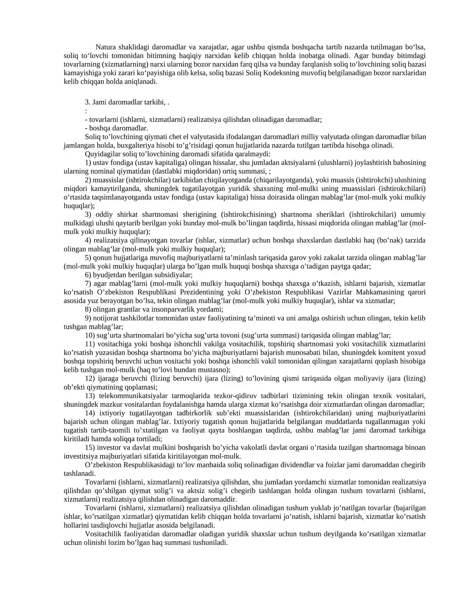 Foydaning joriy qilinishi va soliq hisobotlarini taqdim etish 3