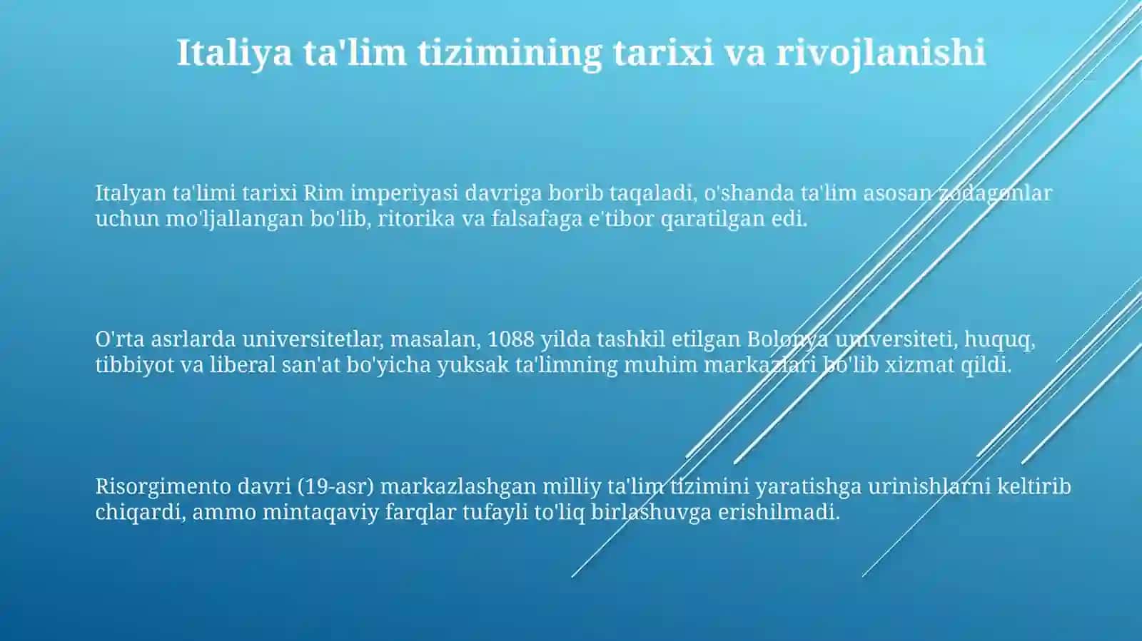 Italiya ta'lim tizimi 3