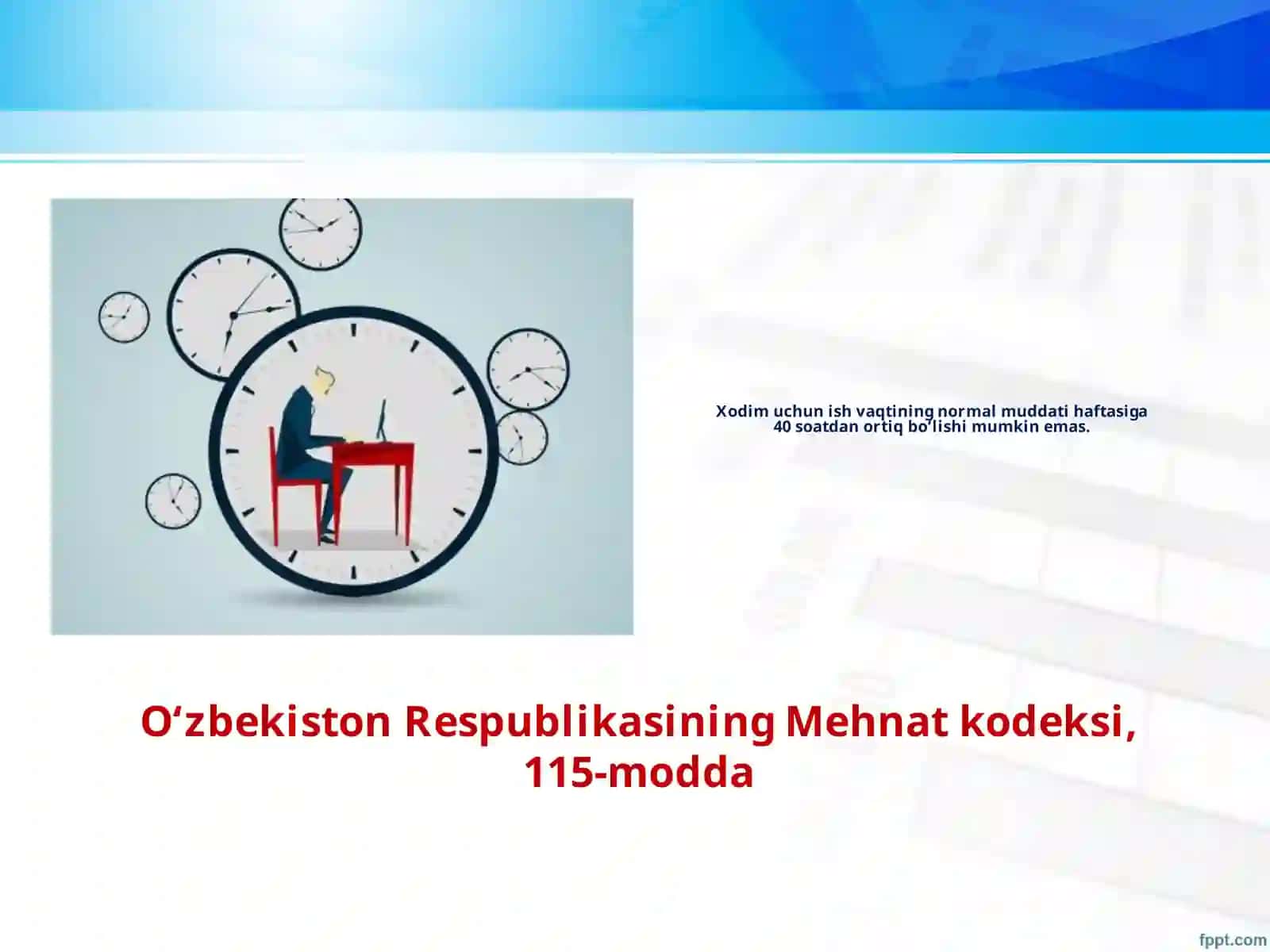Ishvaqtivadamolishvaqti.Mehnatshartnomasini o‘zgartirish va bekorqilish 3