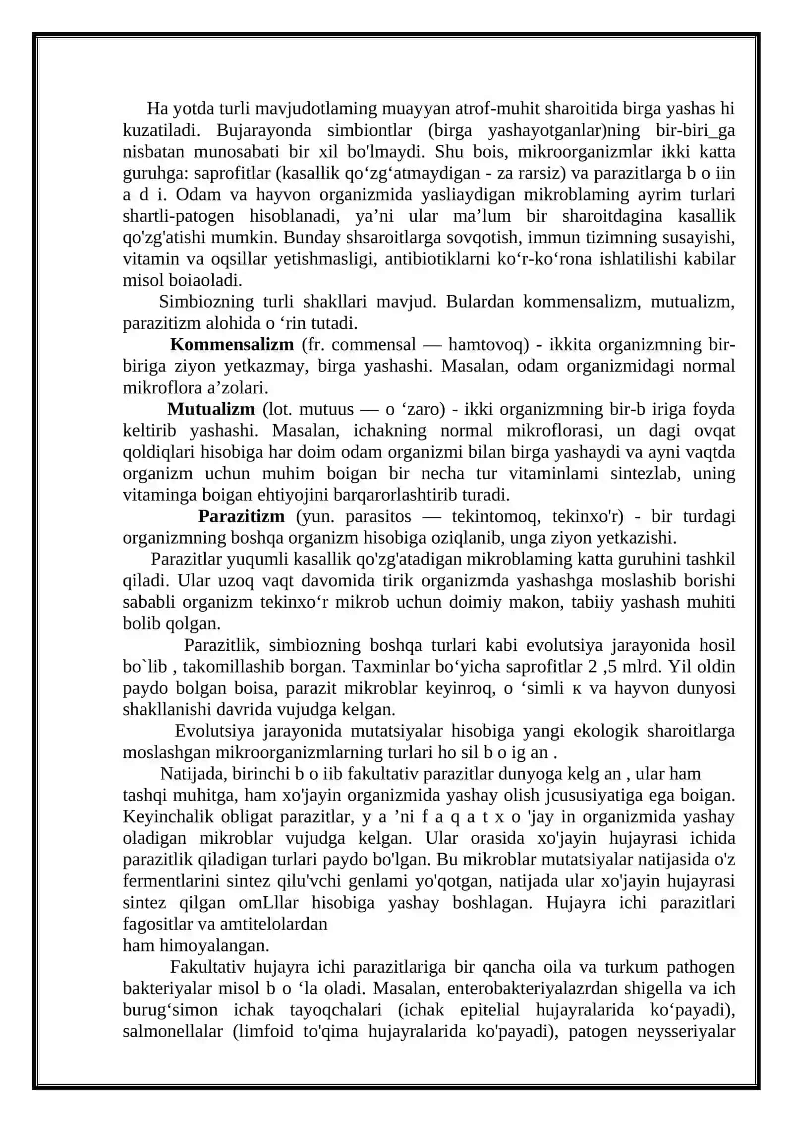 Infeksiyalar. Yuqumli kasalliklar yuqush yo`llari 3