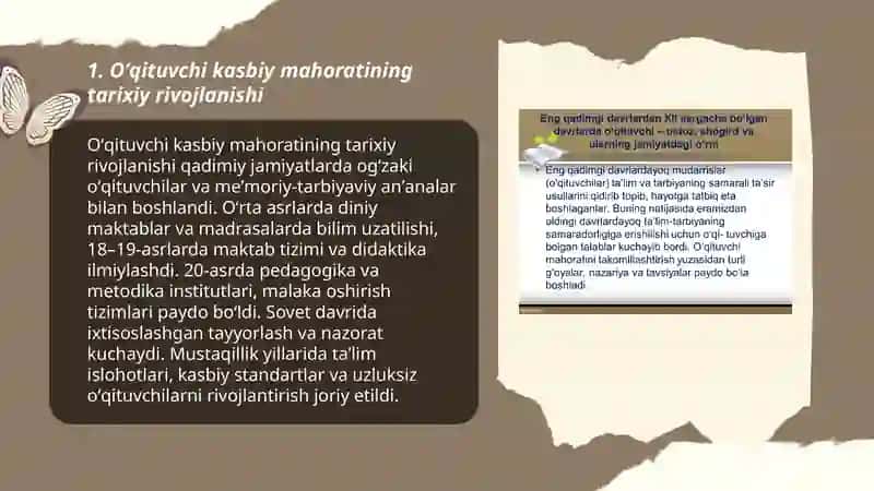 Pedagogik fikr tarixi va maktab amaliyotida oʻqituvchi mahorati masalalari 3