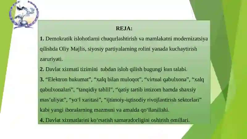 DAVLAT VA JAMIYATQURILISHI TIZIMINI TAKOMILLASHTIRISH 3