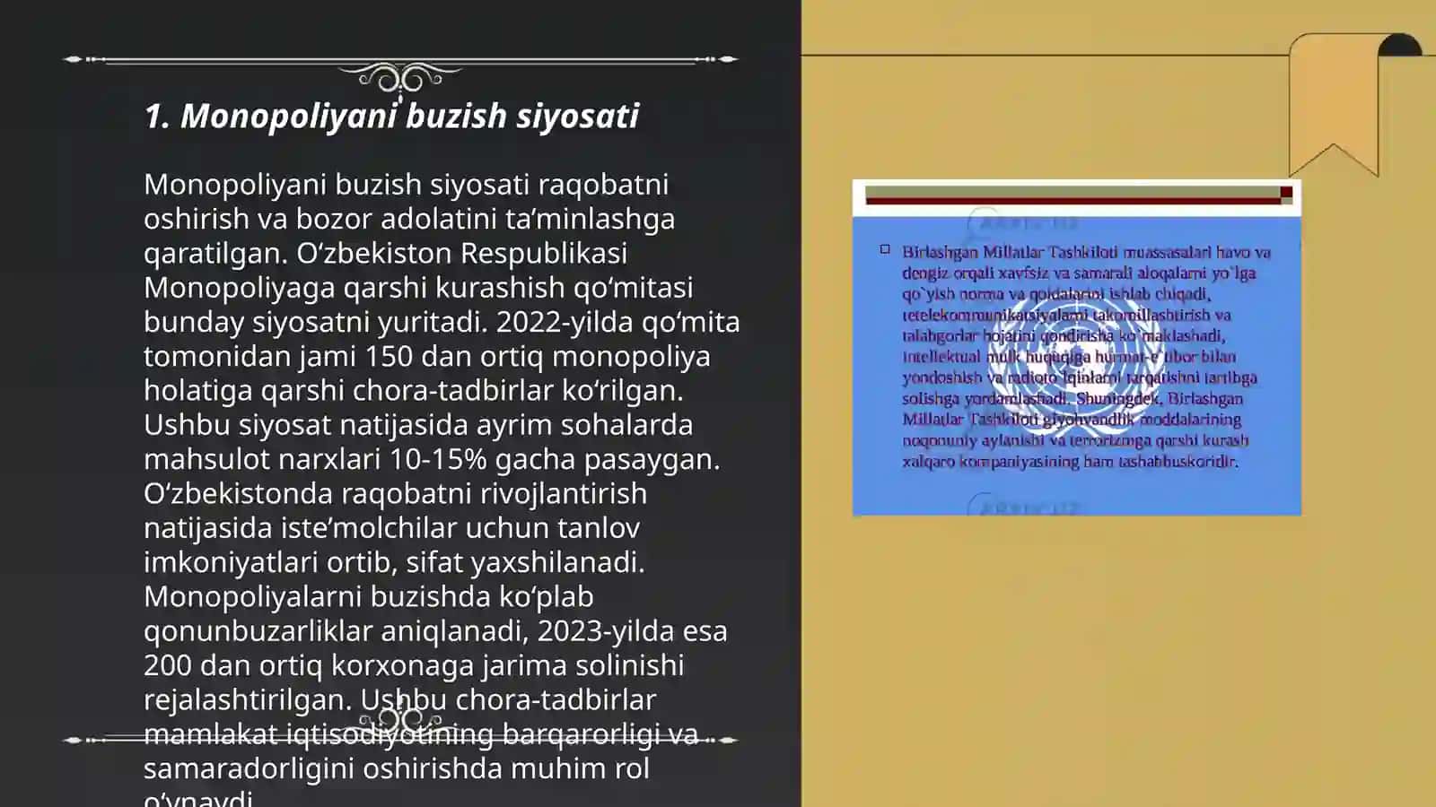 Monopoliyani tartibga solish va adolatli raqobatni ta’minlash siyosati 3