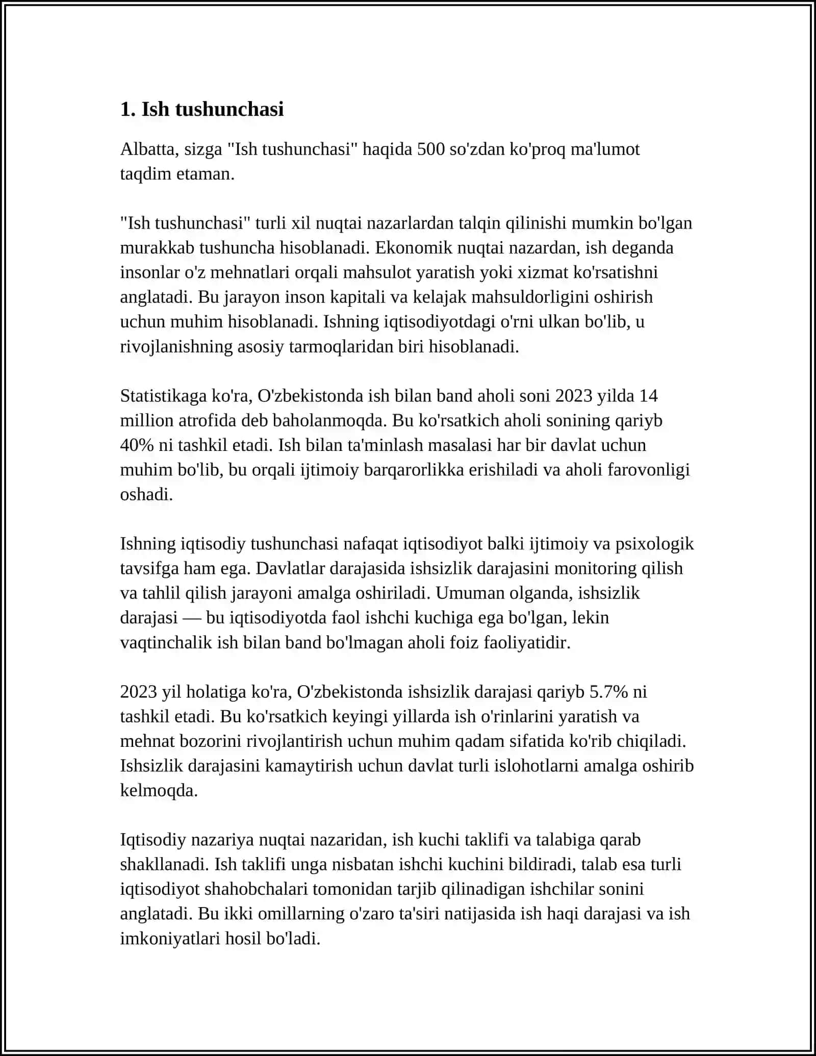 KUCHNING ELEMENTARI ISHI.TO'LIQ KUCH ISHI.ISH O'LCHOV BIRLIKLARI 3