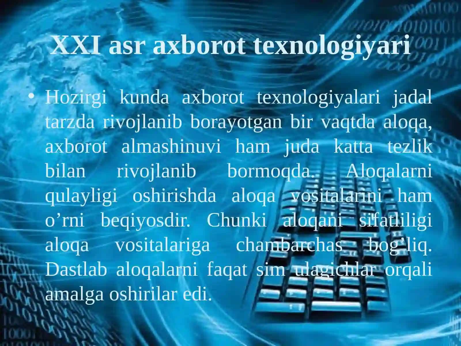XXI asr axborot texnologiyasi 3