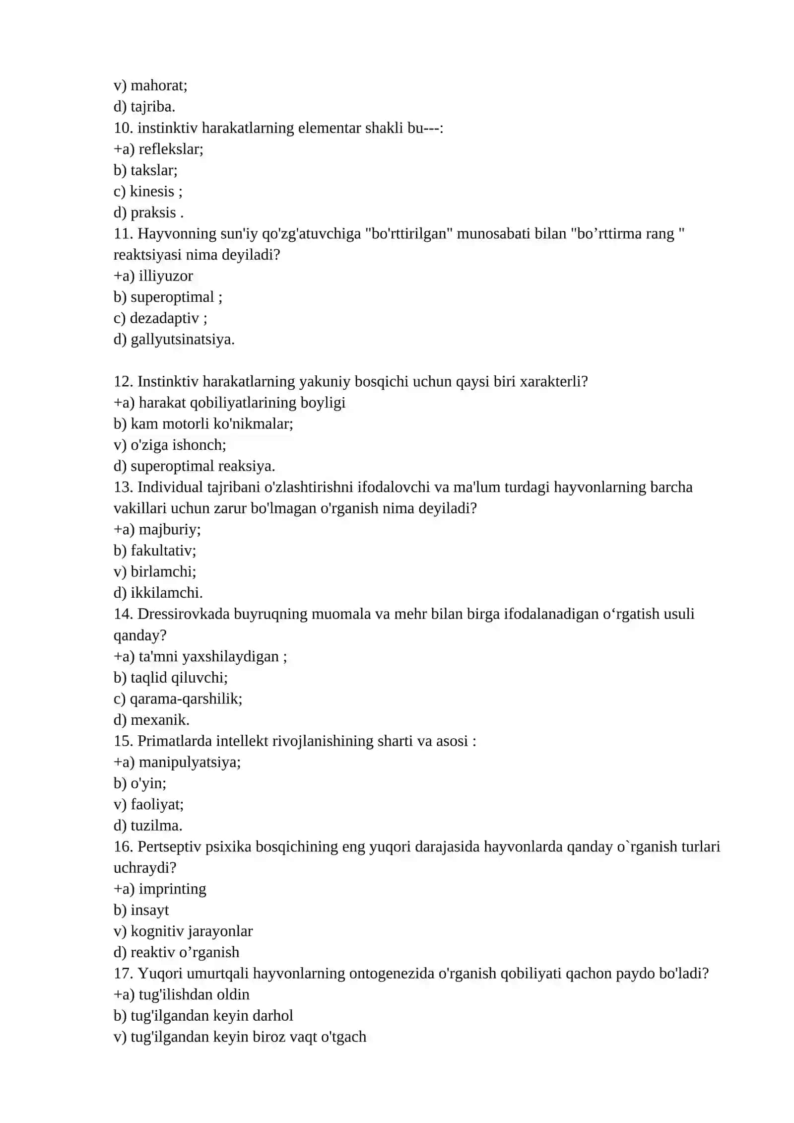 Psixologiyadan test 3