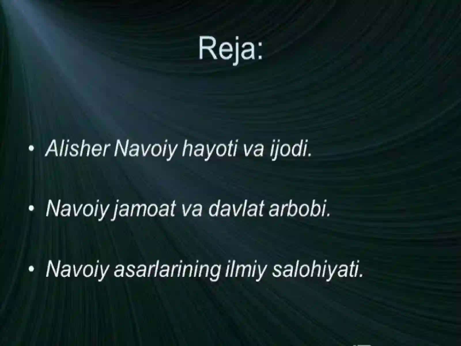 Alisher Navoiyning hayoti va ijodi 3