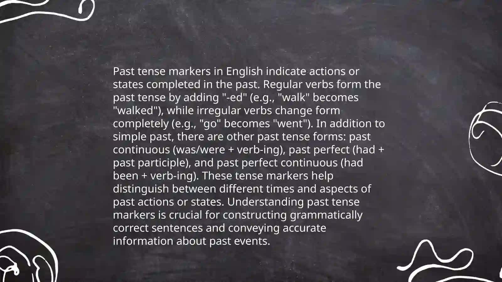 Past Tense Markers in English 3