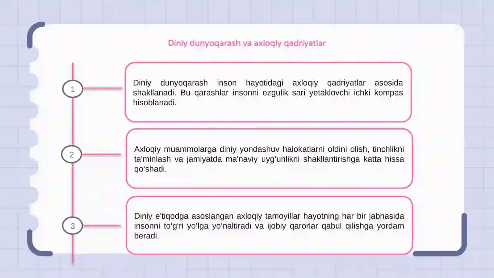 Diniy dunyoqarashda axloqiy muammolarning oʻrni 3