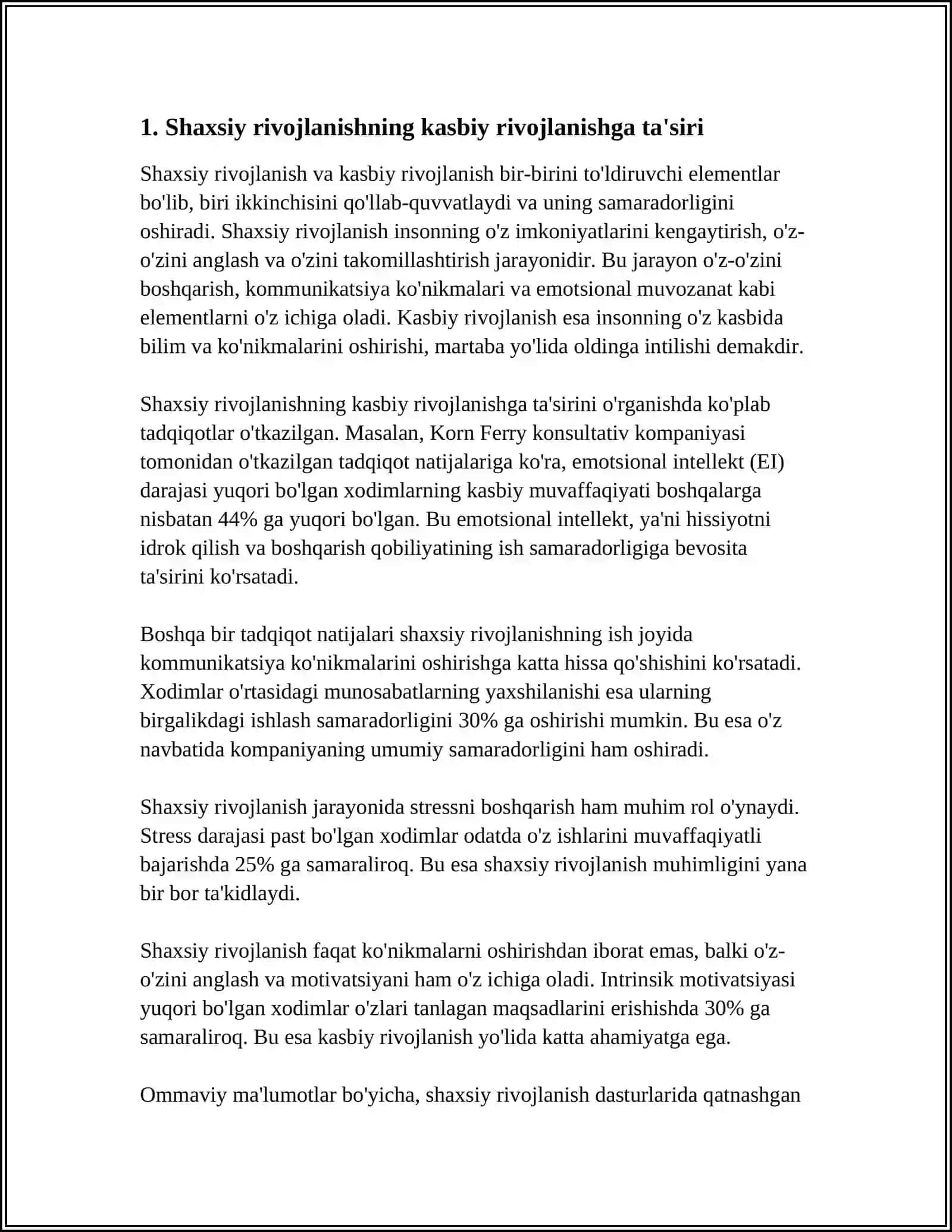 SHAXSNING INDIVIDUAL SHAXSIY VA KASBIY RIVOJLANISHINING O'ZARO TA'SIRI 3