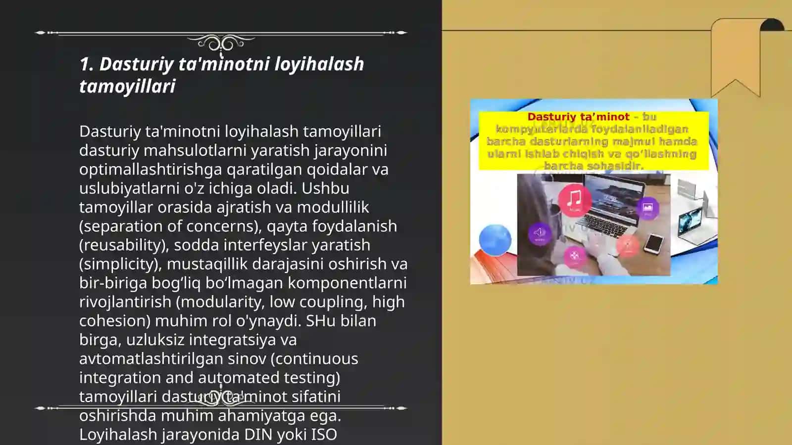 Dasturiy taminotni konstruktsiyalash tamoyillari 3