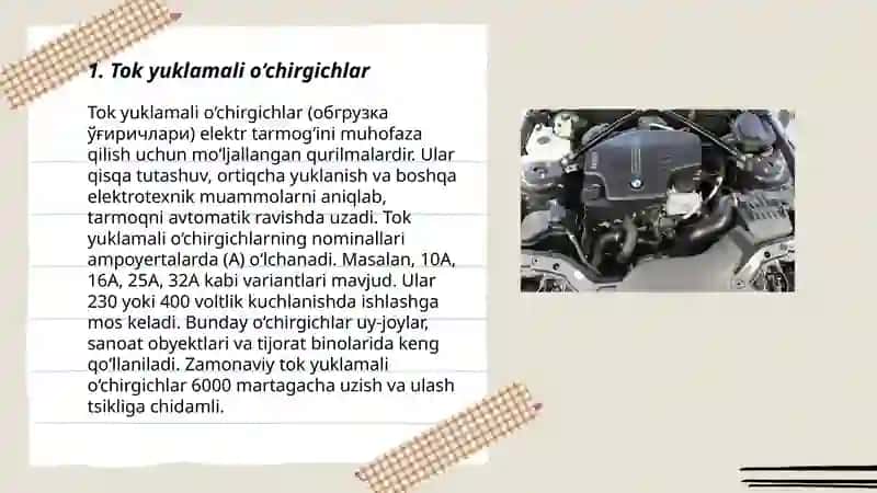 Oʻzgarmas tok motorli elektr yuritmalarda qoʻllaniladigan himoya apparatlari 3