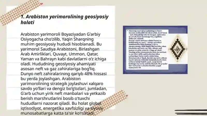 Islom dinining paydo boʻlishidagi ichtimoiy-siyosiy va madaniy sharoitlari 3