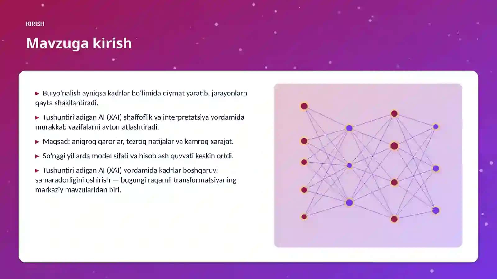 Tushuntiriladigan AI (XAI) yordamida kadrlar boshqaruvi samaradorligini oshirish 3