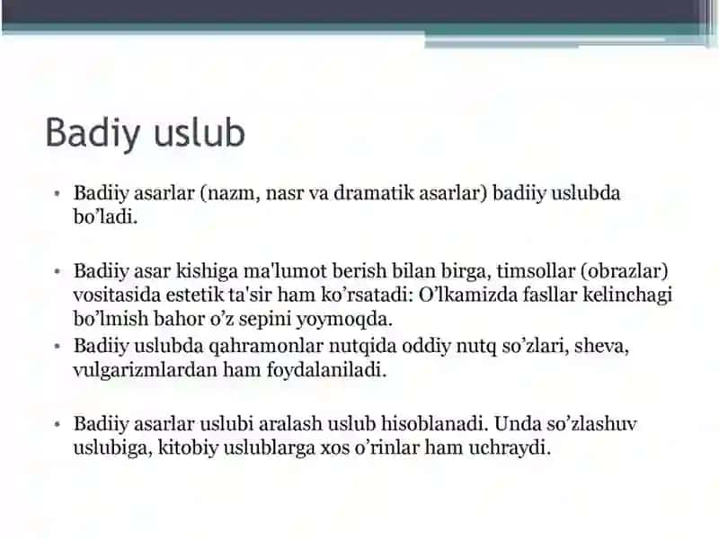 Uslubiyat.Nutquslublari 3
