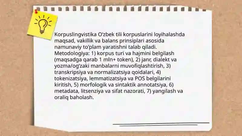 Oʻzbek tilshunosligi yangi ming yilik Zamonaviy linguistik metodlar 3